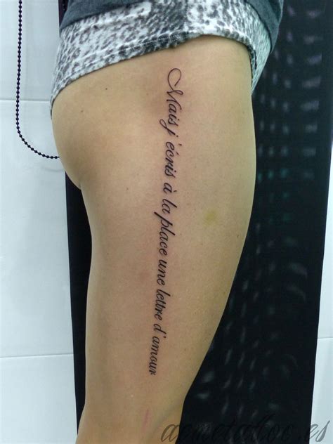 tatuajes frases en la pierna